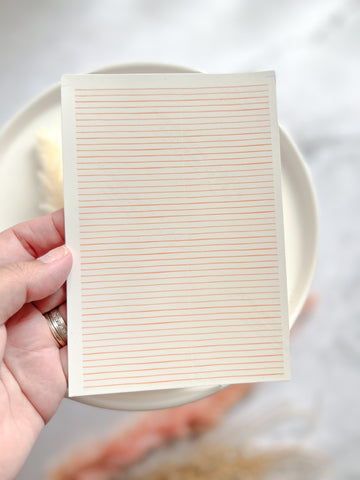 1 Sheet, Approx 13x90cm, Linear Print Water Decal Image Transfer for Polymer Clay / Ceramics